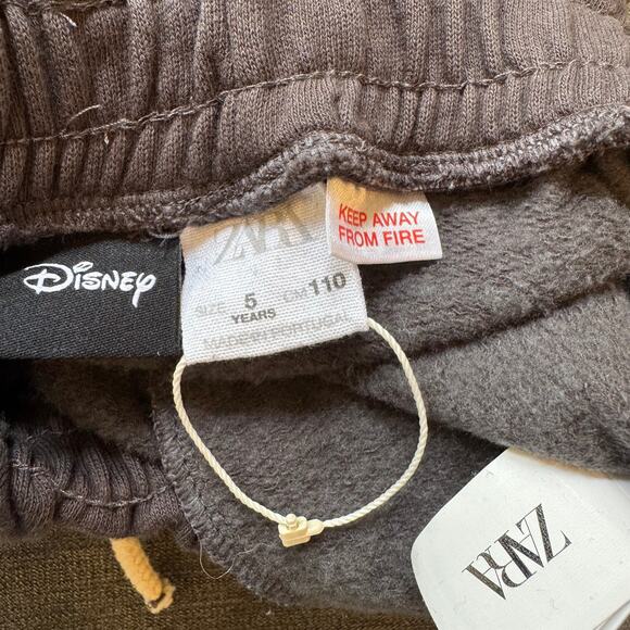 Zara Disney Minnie Mouse Embroidered Wide Leg Pull On Sweat Pants - Picture 4 of 5